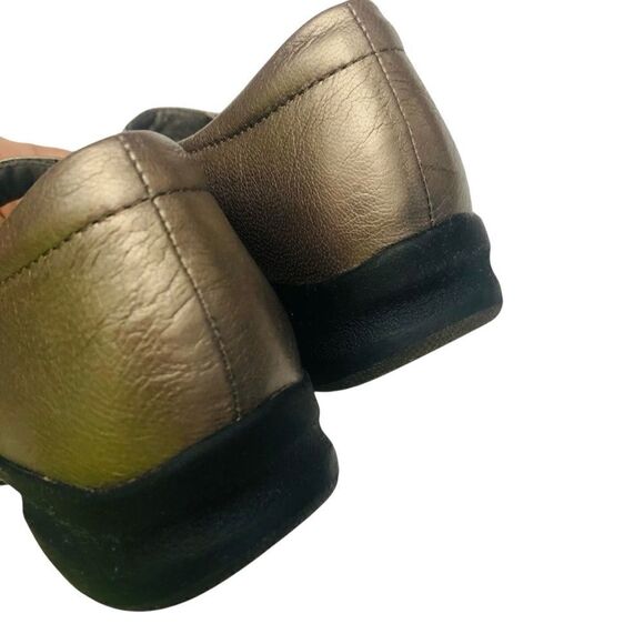 Clarks Mary Jane Metallic In Motion Comfort Orthopedic Janes Shoes - Picture 6 of 9